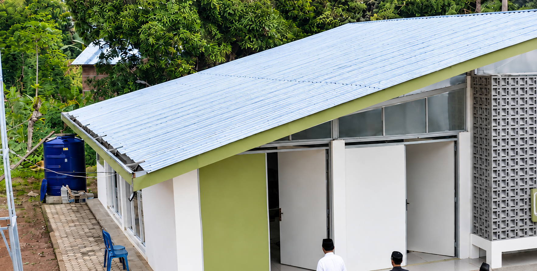 Penampungan air hujan Masjid Al-Kahf NTT